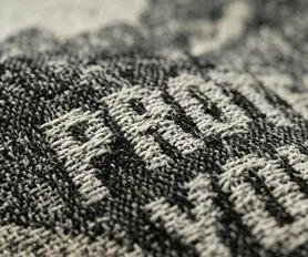 All-over coarse jacquard texture