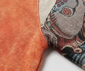 Intricate woven tapestry sleeve artwork