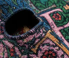 Precise eye opening stitching