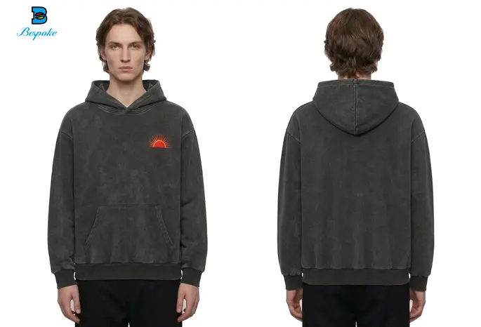 Custom Acid Wash Oversized Fleece Hoodie