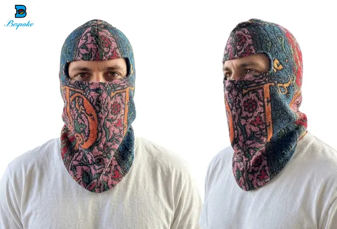 Custom Heavyweight Woven Tapestry Balaclava Ski Mask