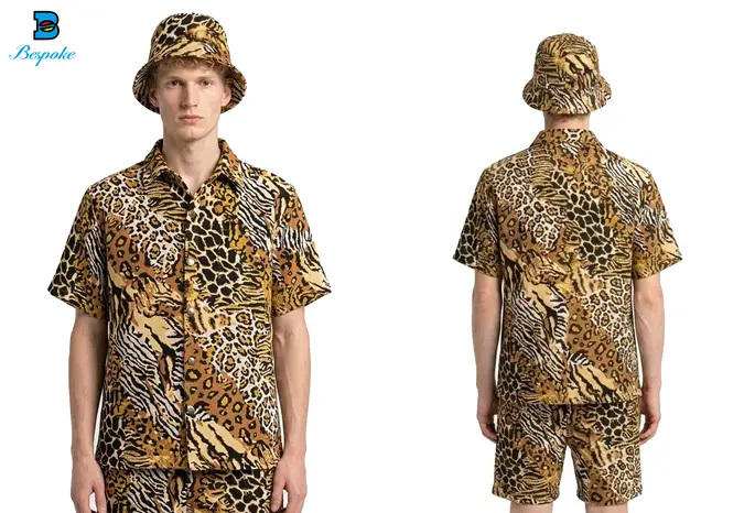 Custom Heavyweight Woven Tapestry Short-Sleeve Shirt Set