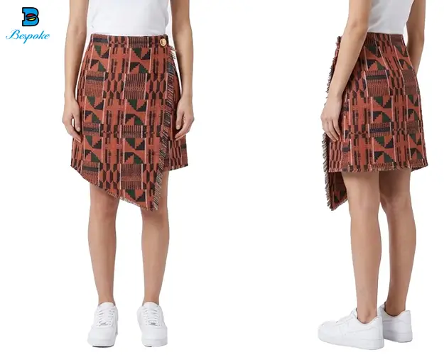 Custom Heavyweight Woven Tapestry Wrap Skirt