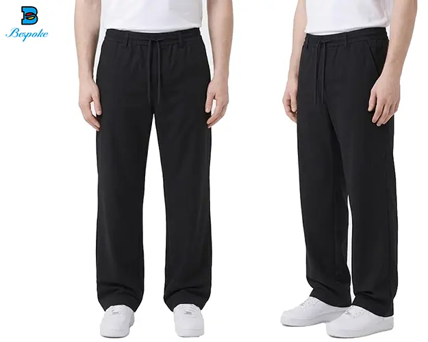 Custom Straight-Leg Elastic Waist Casual Trousers