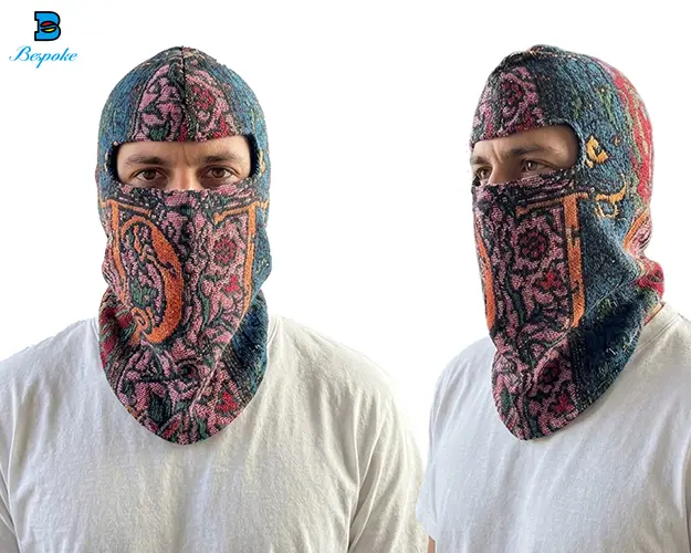 Custom Heavyweight Woven Tapestry Balaclava Ski Mask