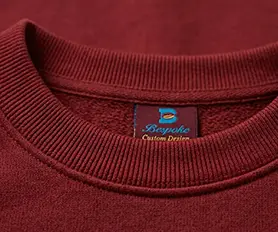 Durable ribbed crewneck collar