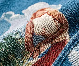 Multi-colored textured jacquard weave