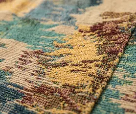 Rich multi-color jacquard texture