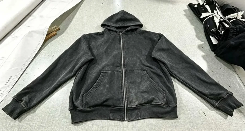 The Science of the Wash House: Step-by-Step Processing of a Washed French Terry Jacket